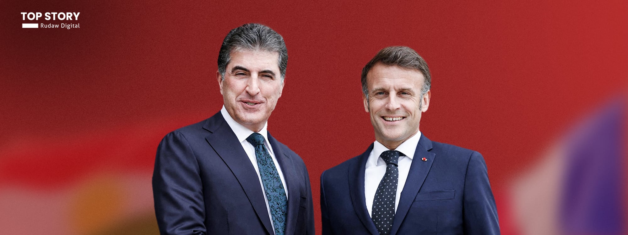 نێچیرڤان بارزانی و ئیمانوێل ماکرۆن بە تەلەفۆن قسەیان کرد