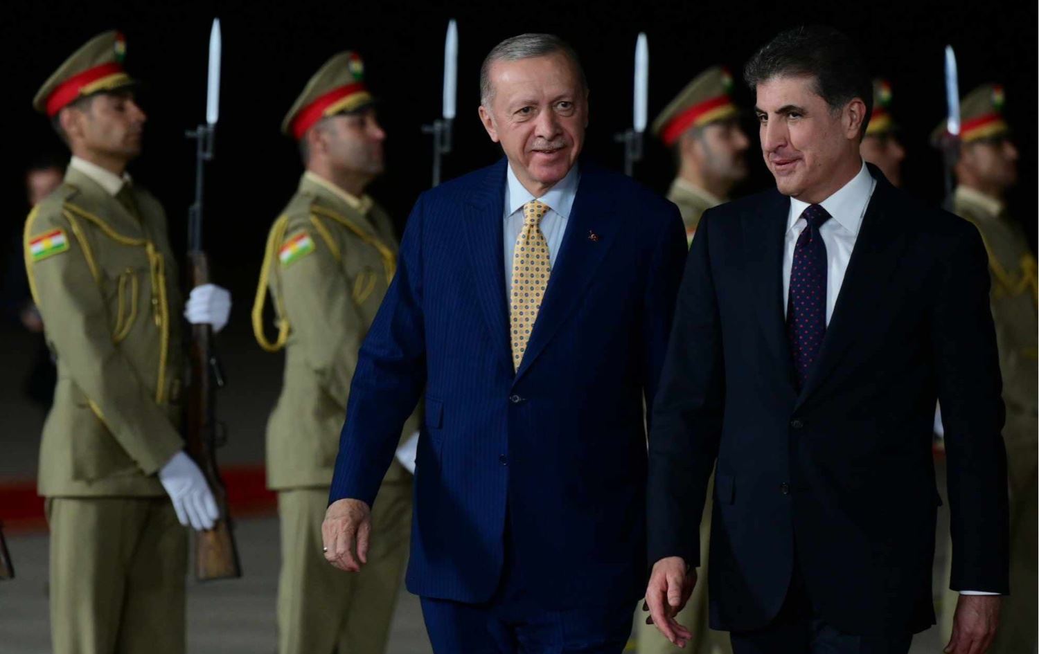 نيجيرفان بارزاني ورجب طيب أردوغان- صورة أرشيفية