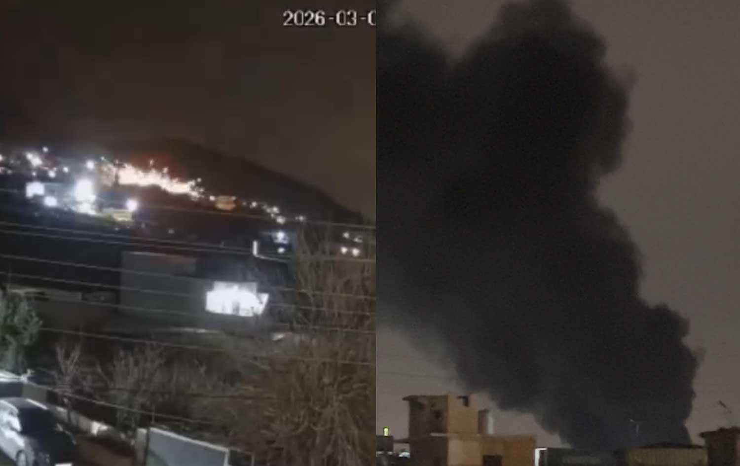 جانب من الهجمات 