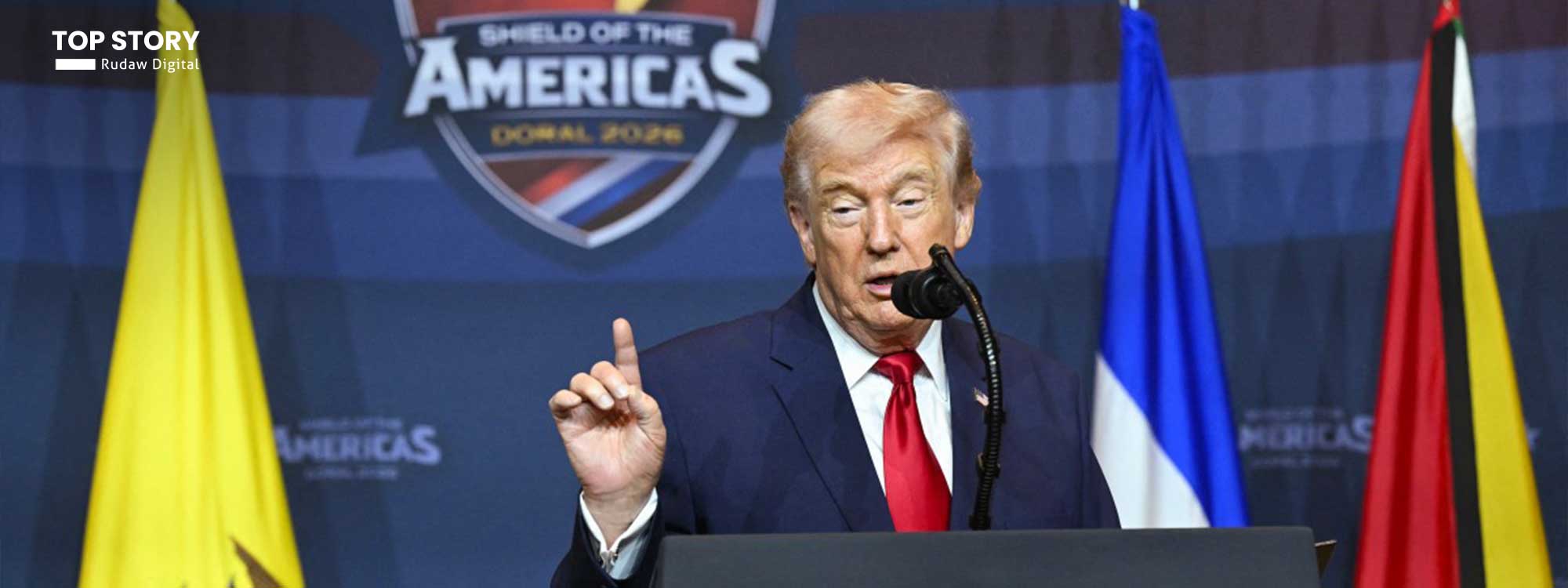 ترەمپ: مووشەکەکانی ئێران وردوخاش دەکرێن، درۆنەکان دەتەقێندرێنەوە، هێزی دەریاییەکەی نەما