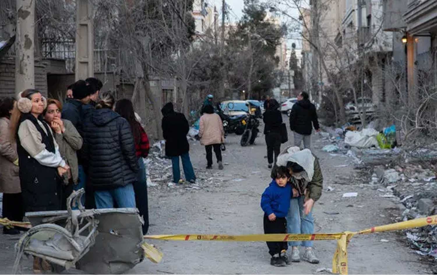 ناوچەیەکی تاران لەدوای بۆردوومان