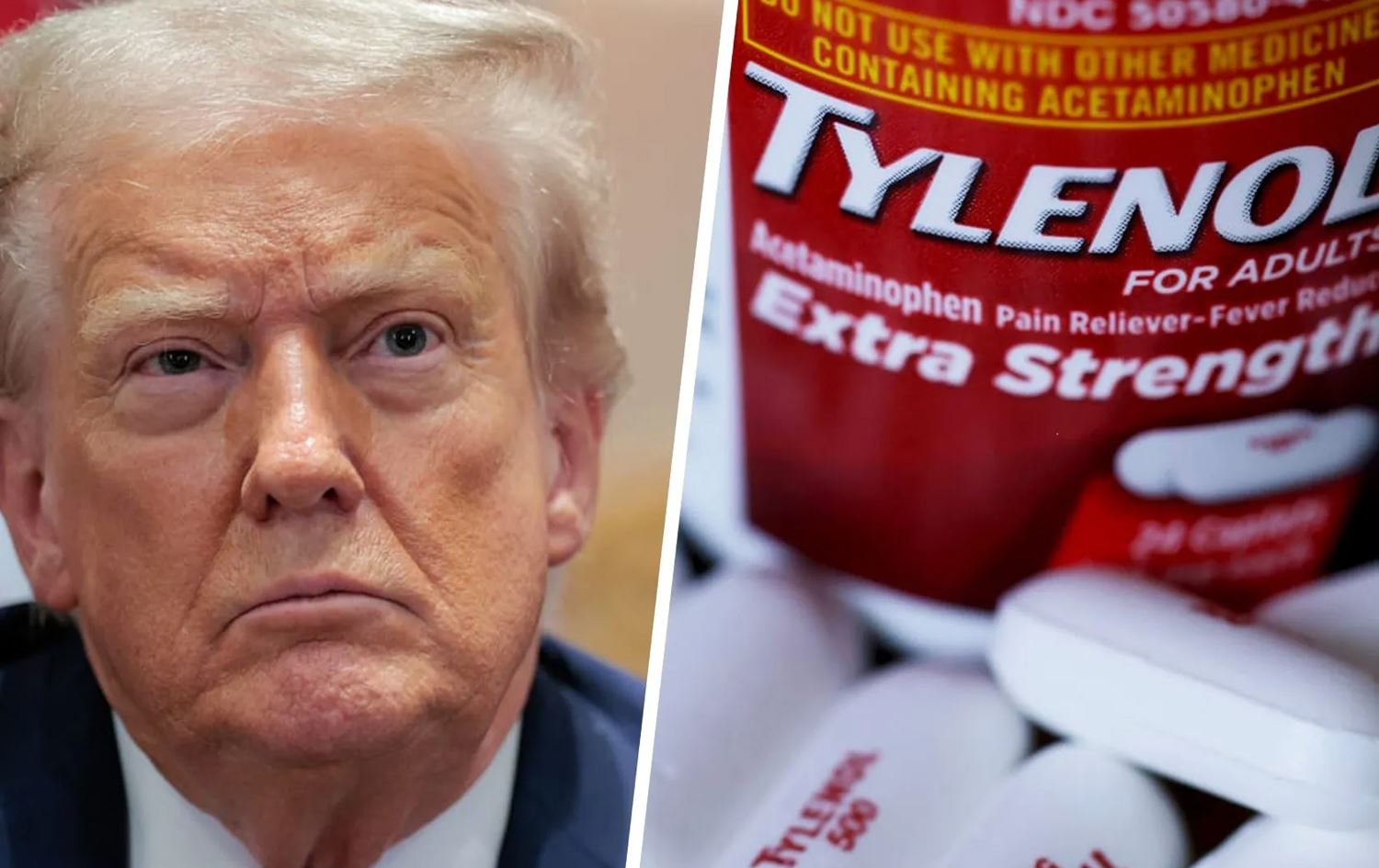 دەرمانەکە و دۆناڵد ترەمپ.