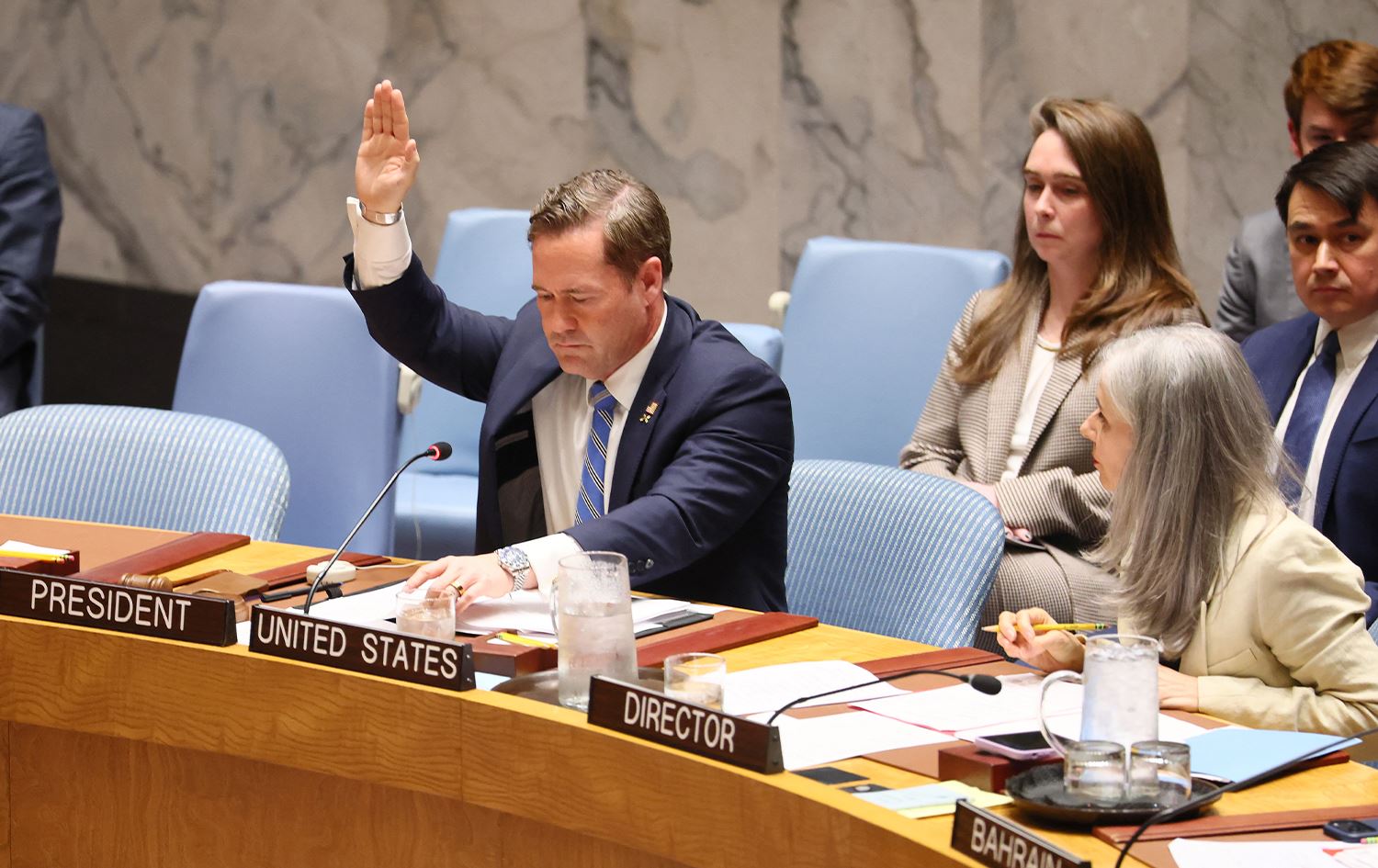 جلسة تصويت في مجلس الأمن