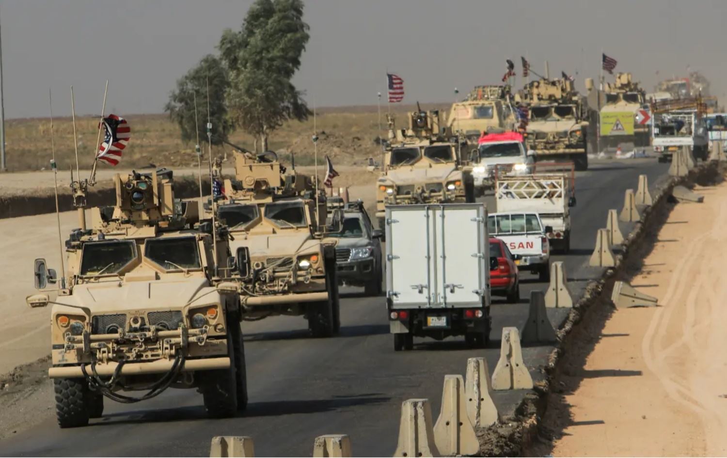 ئەمریکا هێز رەوانەی بنکەی قەسرەک لە حەسەکە دەکات