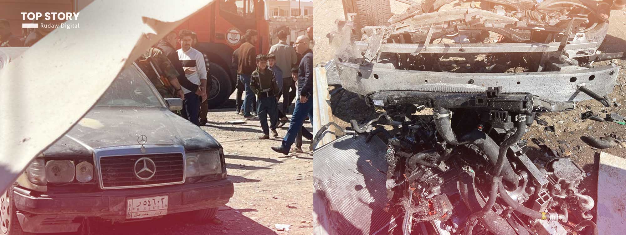 لە دارەتووی هەولێر ئۆتۆمبێلێکی گاز تەقییەوە و شۆفێرەکەی گیانی لەدەستدا