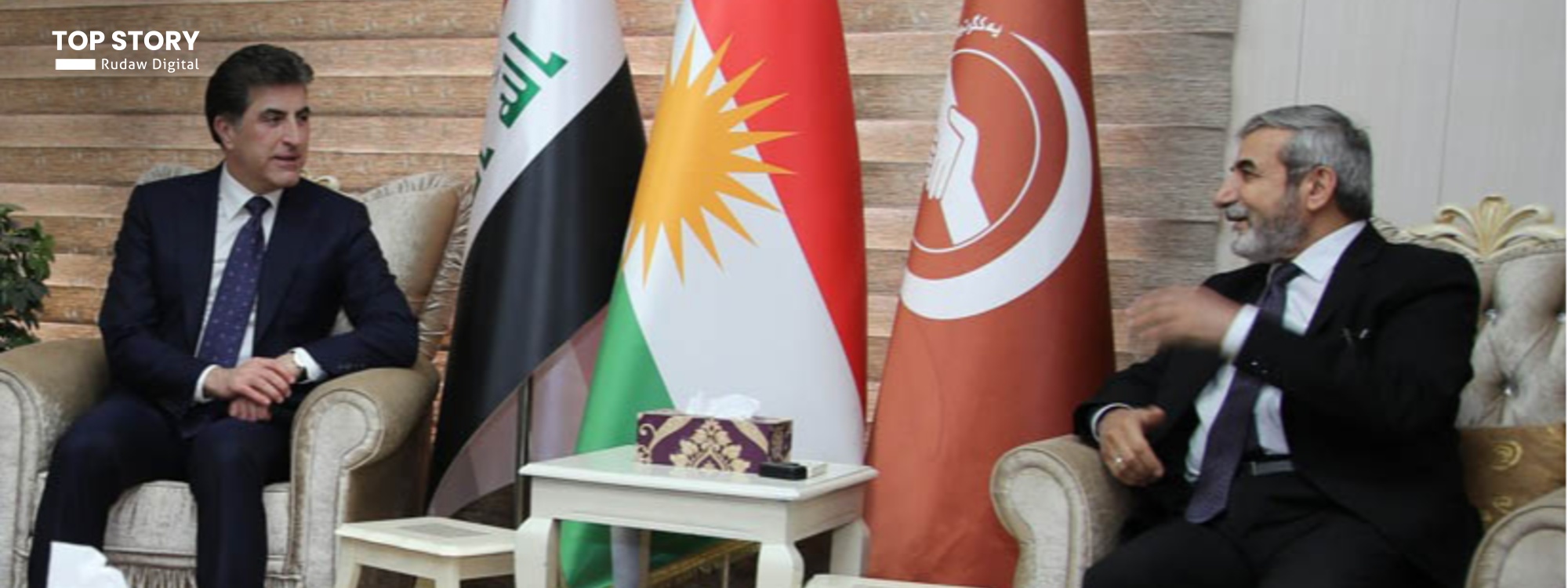 نێچیرڤان بارزانی و سەڵاحەدین بەهائەدین: دۆخی ناوچەکە وا دەخوازێت لایەنە سیاسییەکان یەکڕیز و تەبا بن