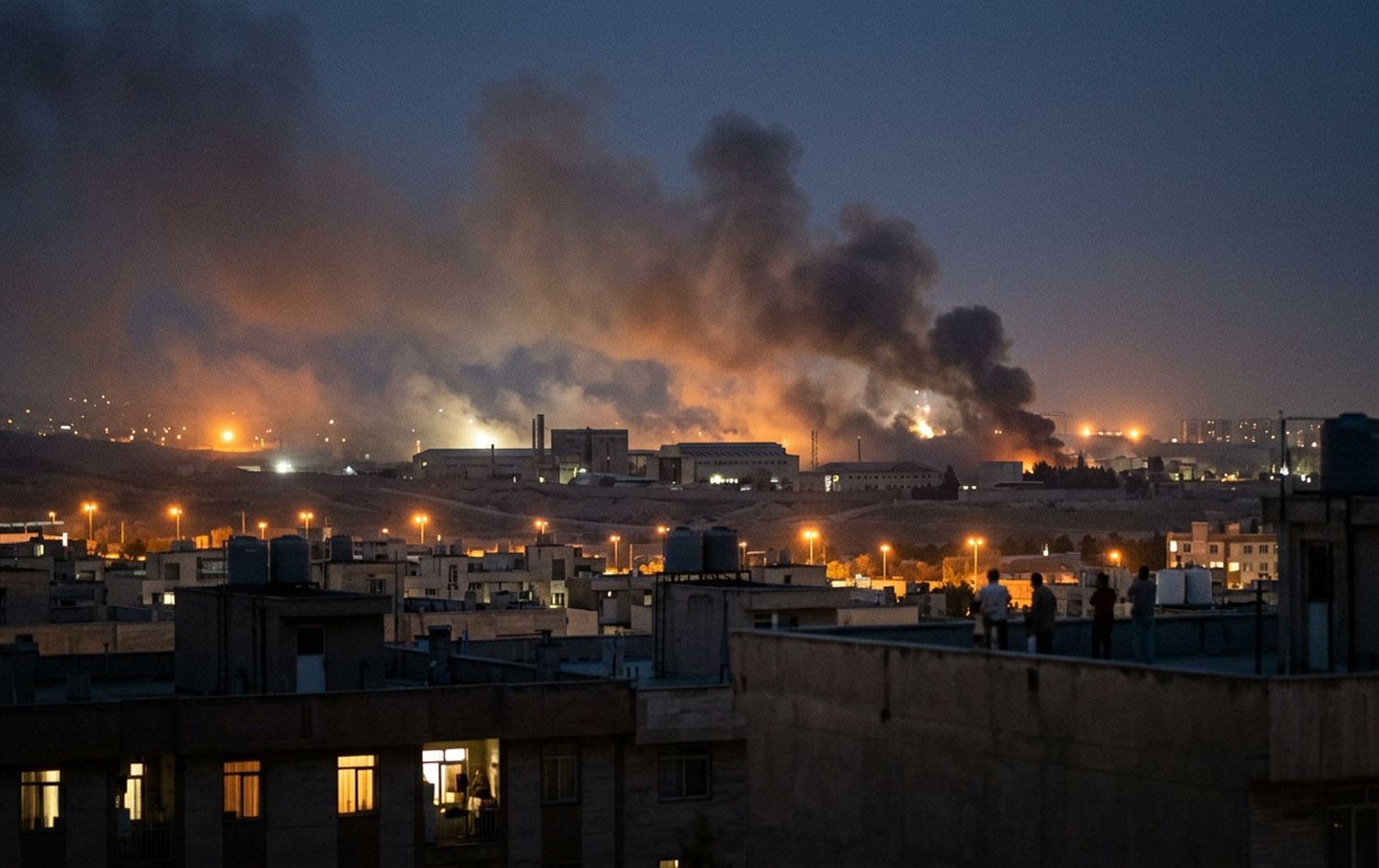 Dîmenê bombebarankirina Tehranê\ Wêne: Medyaya Civakî