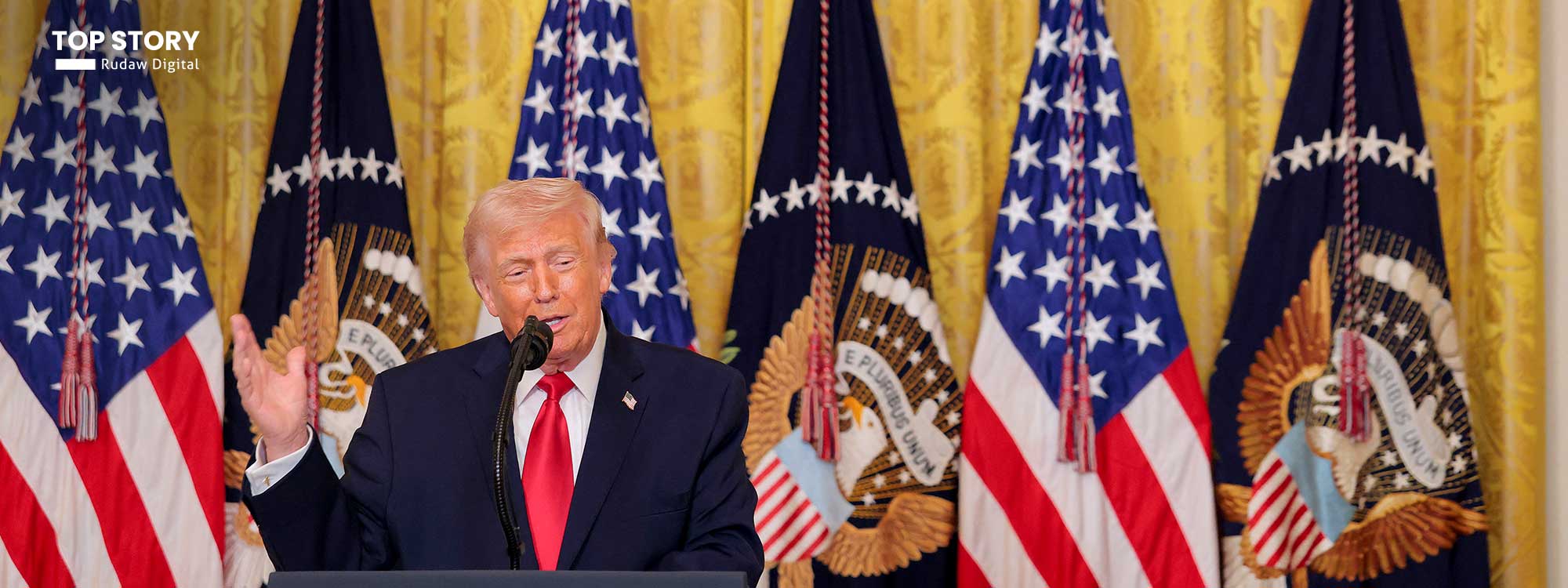 ترەمپ: ئێران بە تەواوەتی تێکشکێندراوە و داوای رێککەوتن دەکات