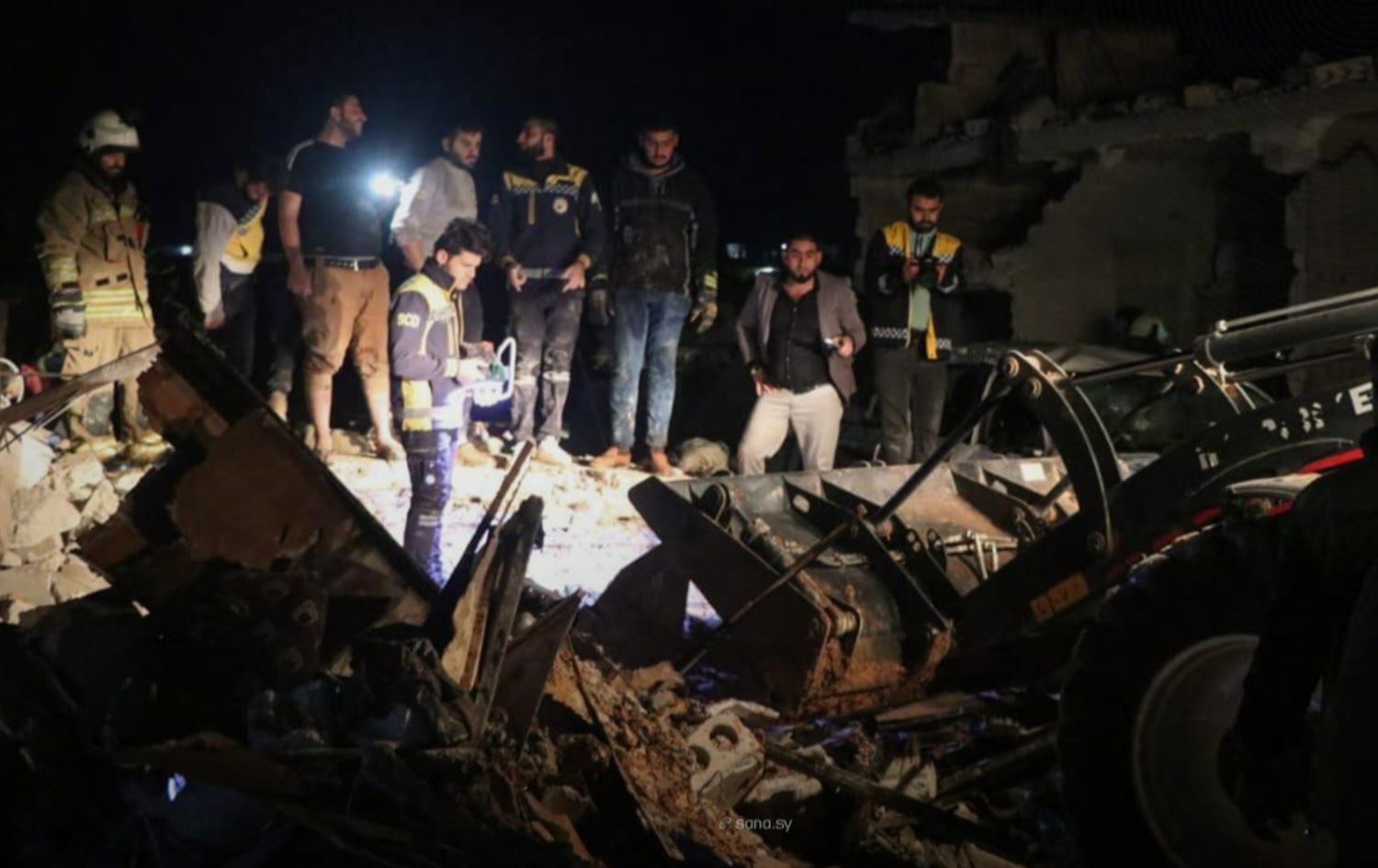 آثار الانفجار 