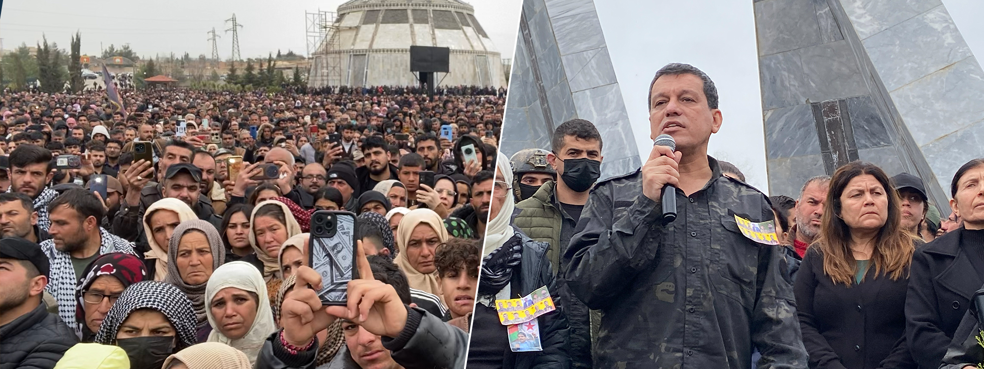 SDF’s Mazloum Abdi arrives in Kobane in first visit after siege