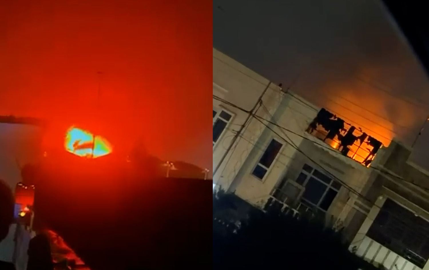 Êrişa şeva borî ya li navenda Hewlêrê / Wêne: Ji ber dîmenan