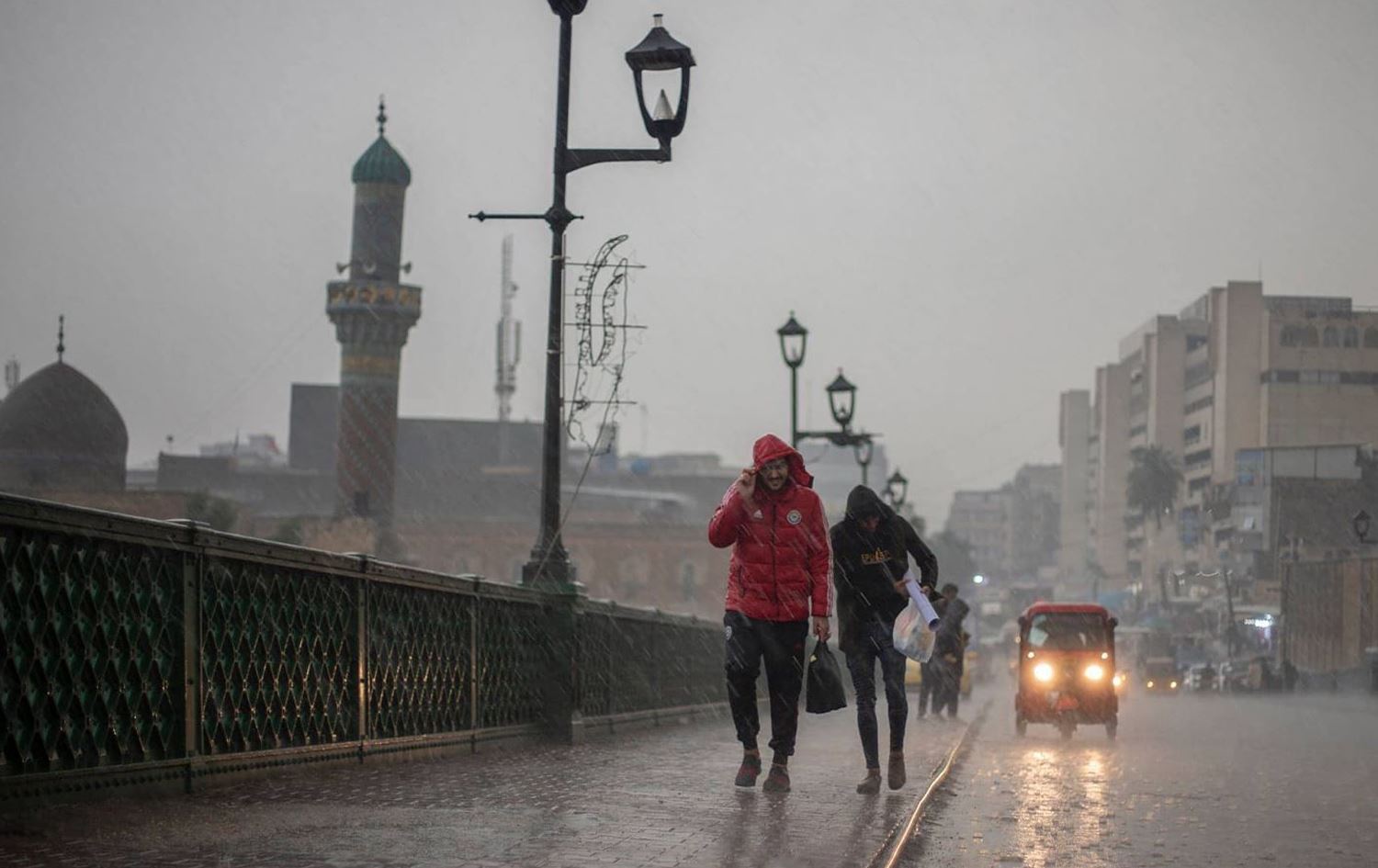 بارانبارین لە بەغدا. وێنەكە تەنیا بۆ روونکردنەوەی هەواڵەکەیە: ئەرشیڤ