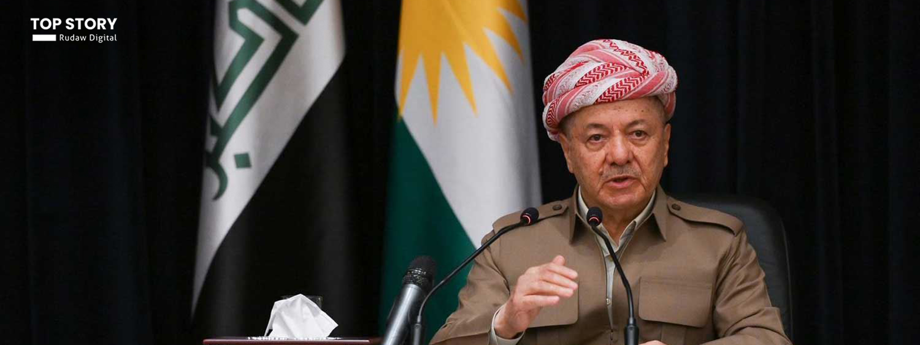 سەرۆک بارزانی: حکومەتی عێراق و هەرێمی کوردستان کۆببنەوە و چارەسەری کێشەکان بکەن