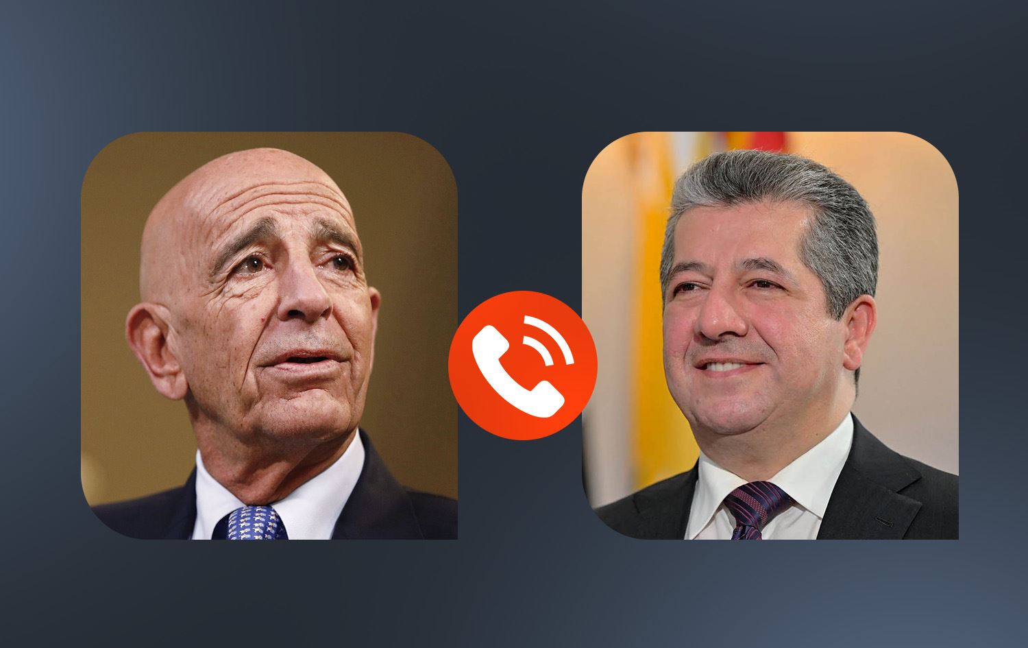 مسرور بارزاني وتوم باراك