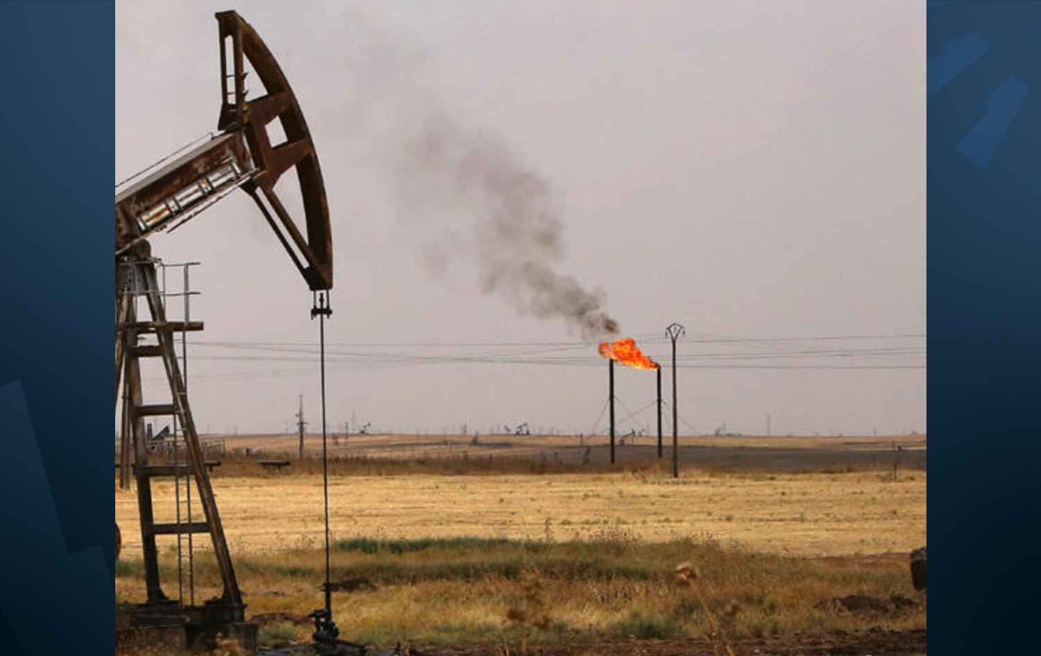 حقل نفطي في منطقة ديرك بروجافا كوردستان