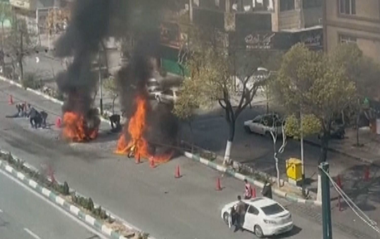 دیمەنێکی ئەو خاڵە پشکنینەی ئیسرائیل بۆردوومانی کردووە