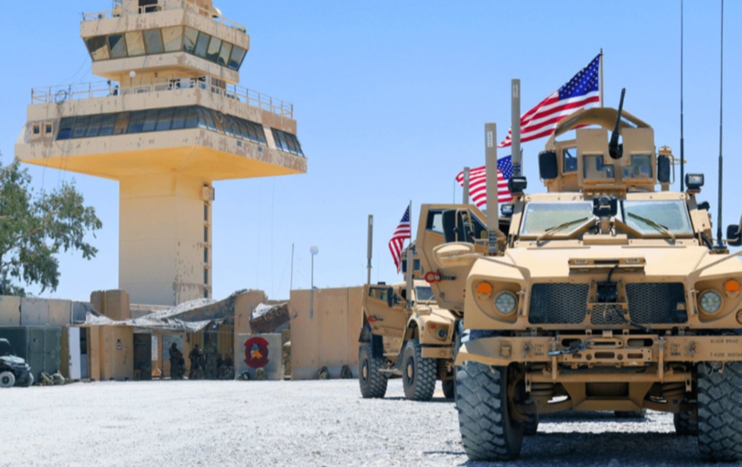 قافلة قوات أميركية. الصورة من الأرشيف