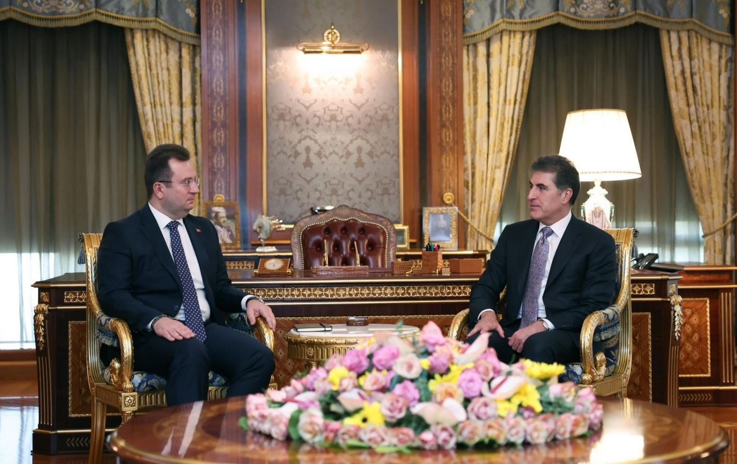 اجتماع رئيس إقليم كوردستان نيجيرفان بارزاني والقنصل العام التركي