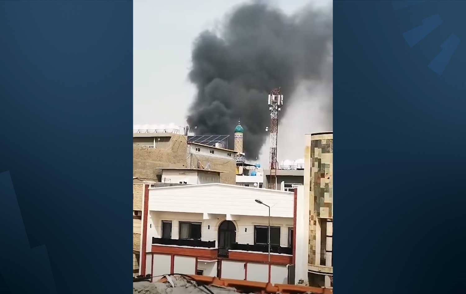 بە درۆن هێرشکرایە سەر بارەگای دەزگای هەواڵگریی نیشتمانیی عێراق