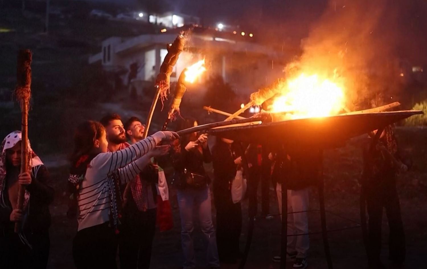 احتفال أهالي قرية باسوطة بعفرين بعيد نوروز (2026/2726)