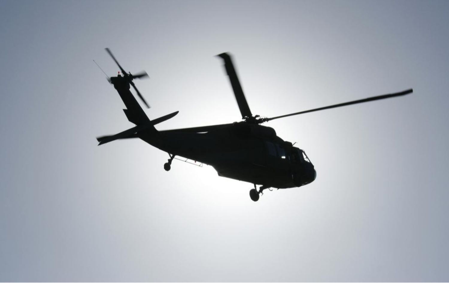 هیلیکۆپتەرێک. وێنەکە تەنیا بۆ روونکردنەوەی هەواڵەکەیە