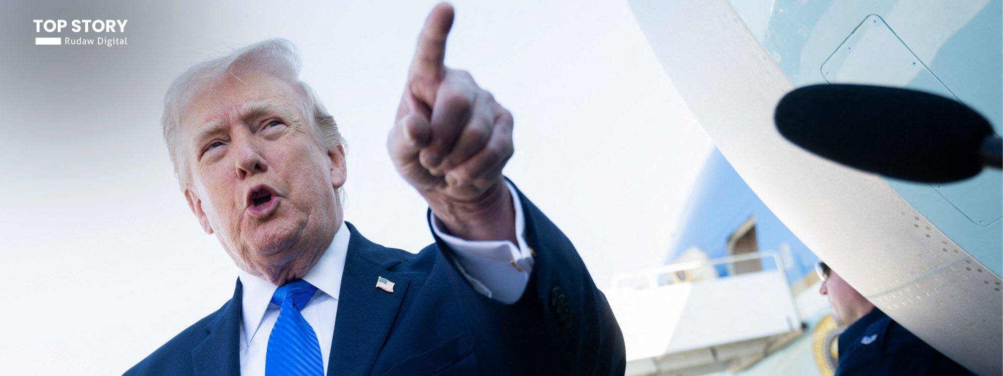 ترەمپ دەڵێت لەگەڵ سەرکردەیەکی "هەرە باڵا" و "رێزلێگیراو"ی ئێران گفتوگۆ دەکەن