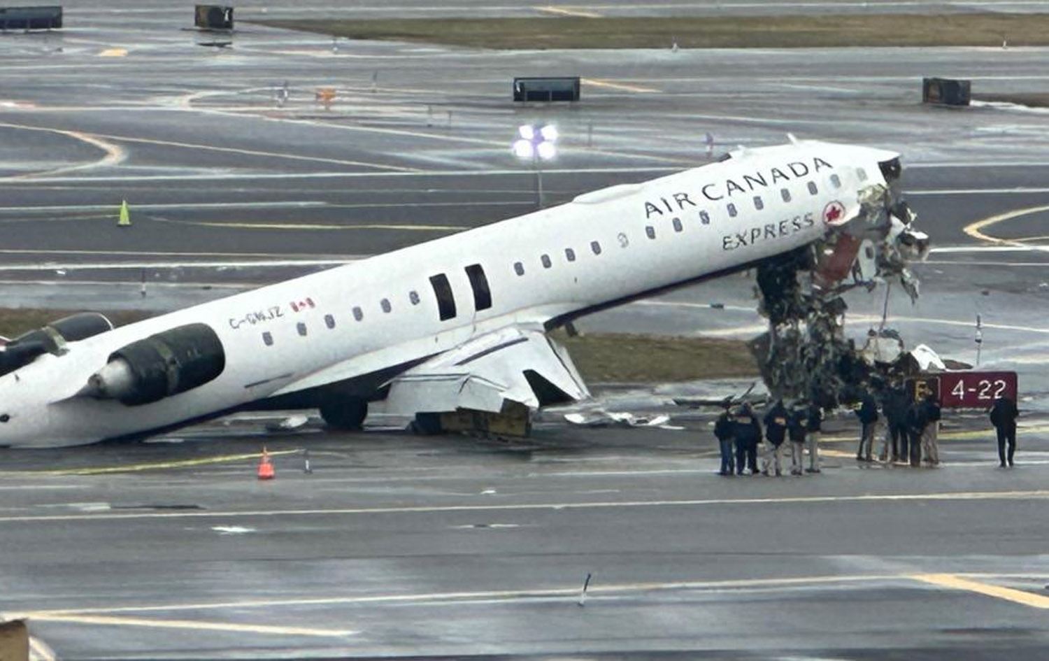 فڕۆکە کەنەدییەکە دوای رووداوەکە