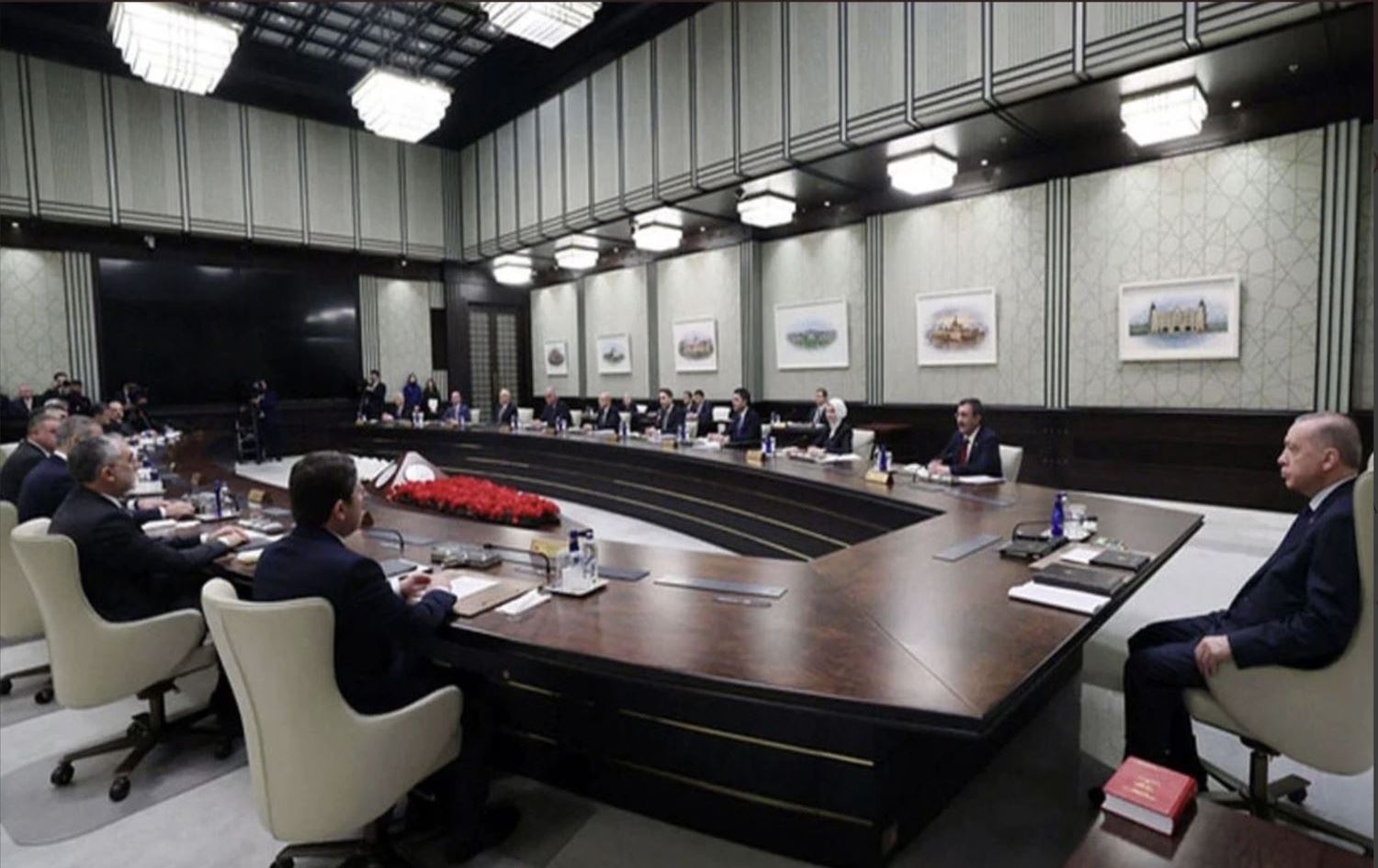 کۆبوونەوەی کابینەی حکومەتی تورکیا بەسەرۆکایەتی رەجەب تەیب ئەردۆغان