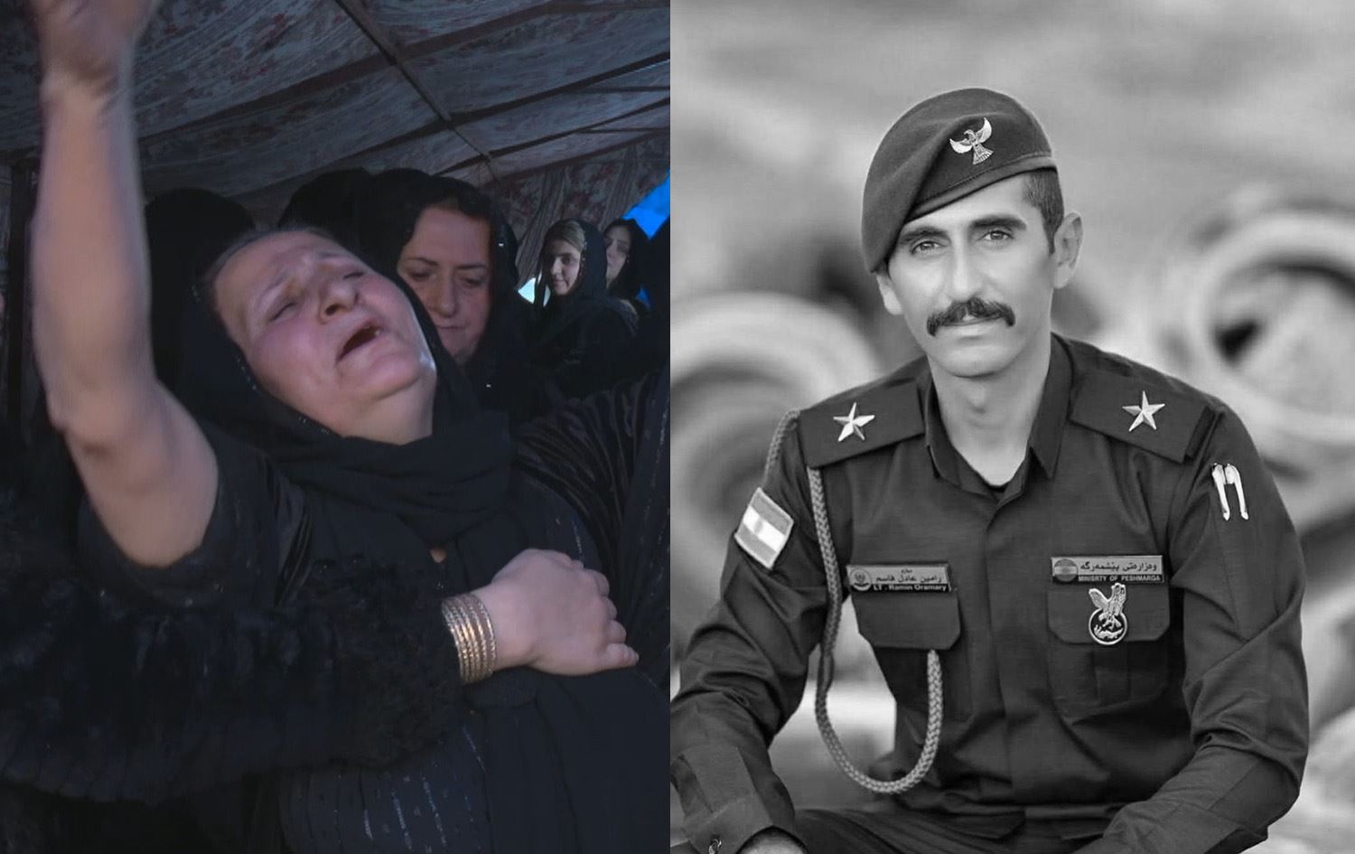 الضابط الشهيد رامين عادل ووالدته