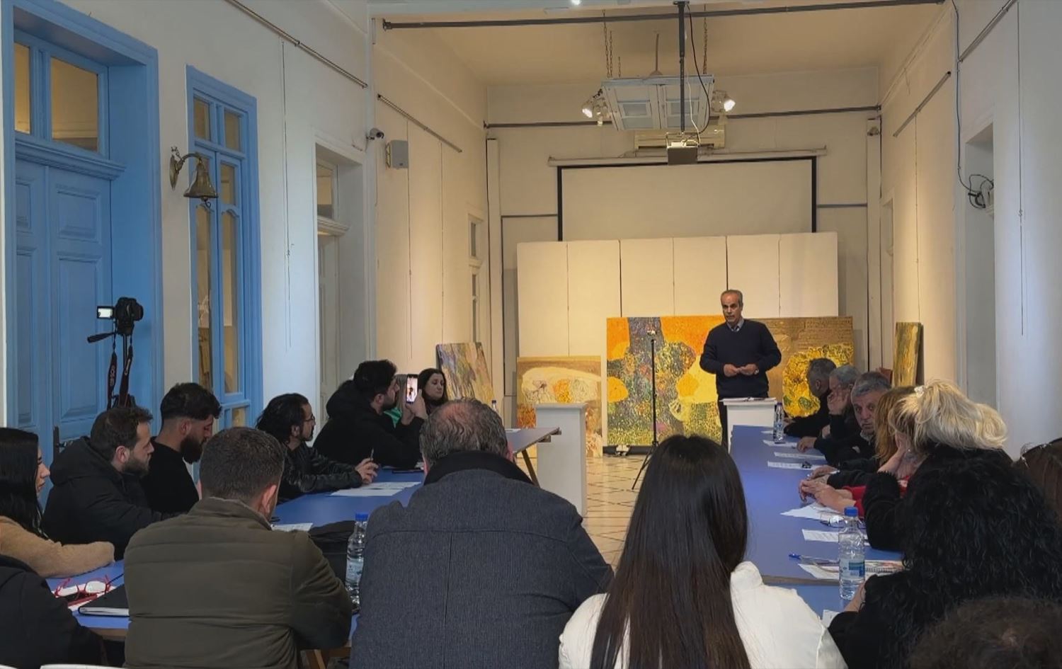 جانب من ندوة المرسوم 13 في دمشق