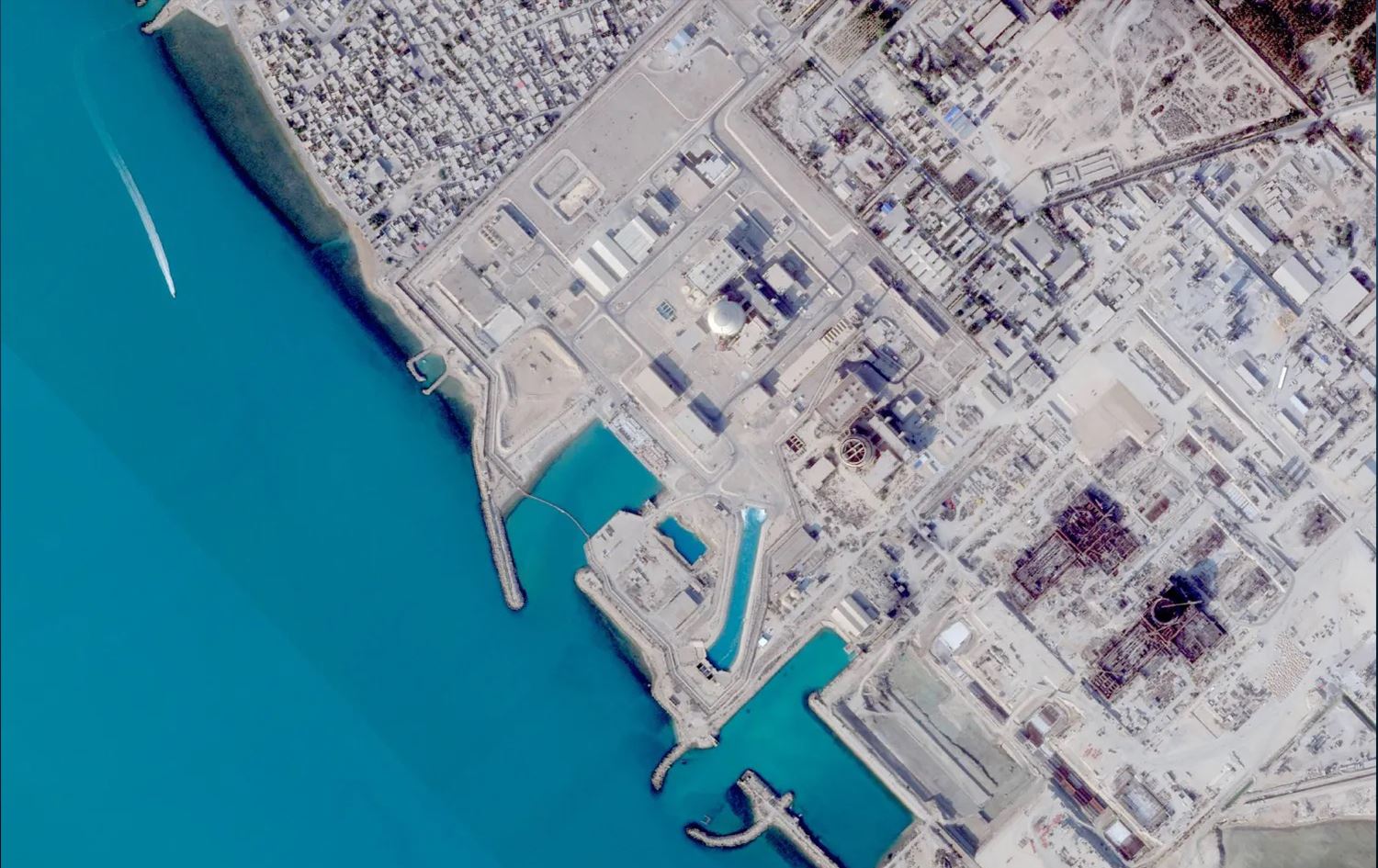 محطة بوشهر النووية صور عبر الأقمار - أرشيفية