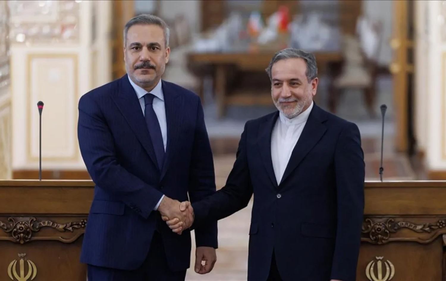 Foto: Türkiye Dışişleri Bakanı Hakan Fidan ile İran Dışişleri Bakanı Abbas Erakçi 