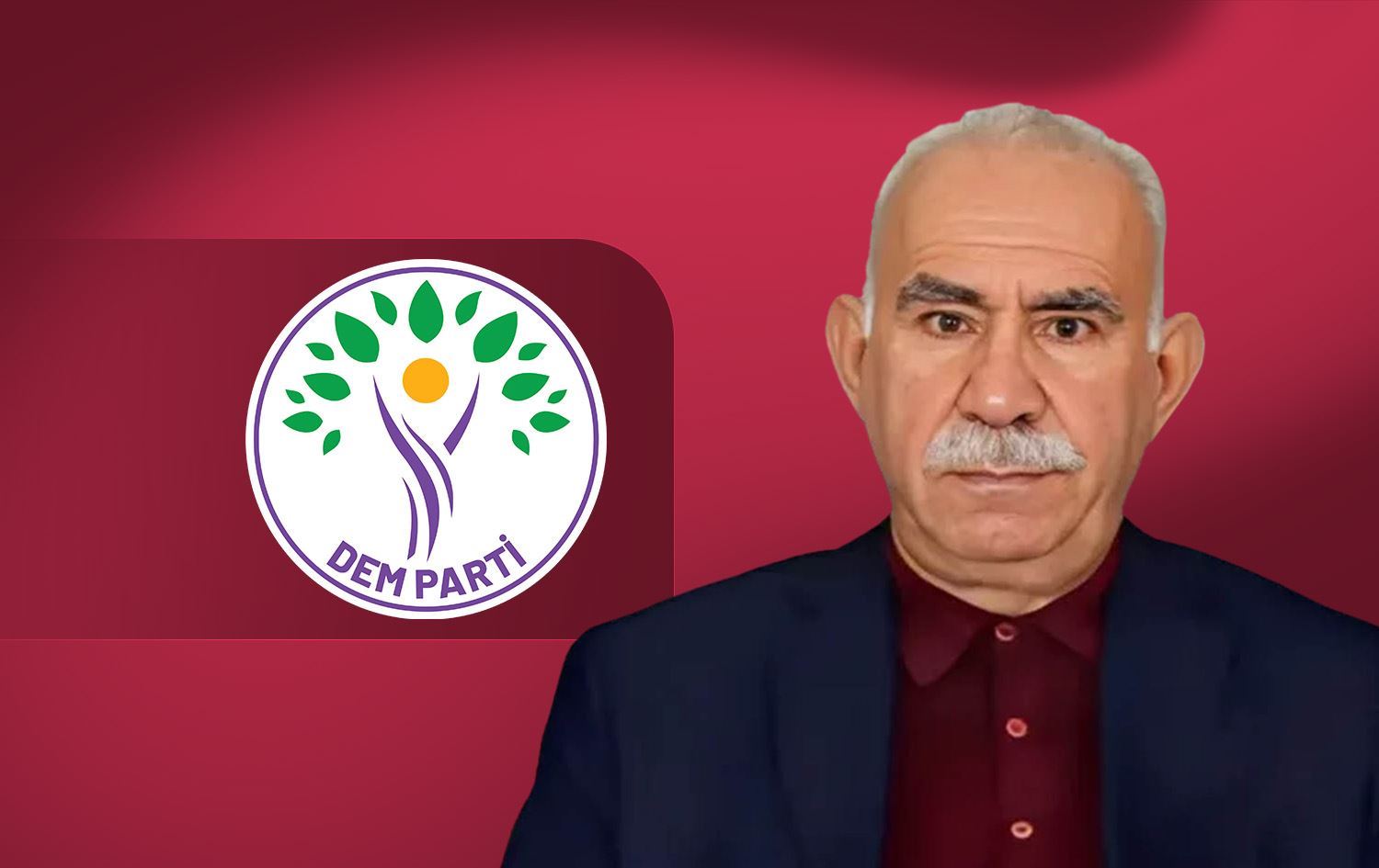 عەبدوڵڵا ئۆجەلان و لۆگۆی دەم پارتی