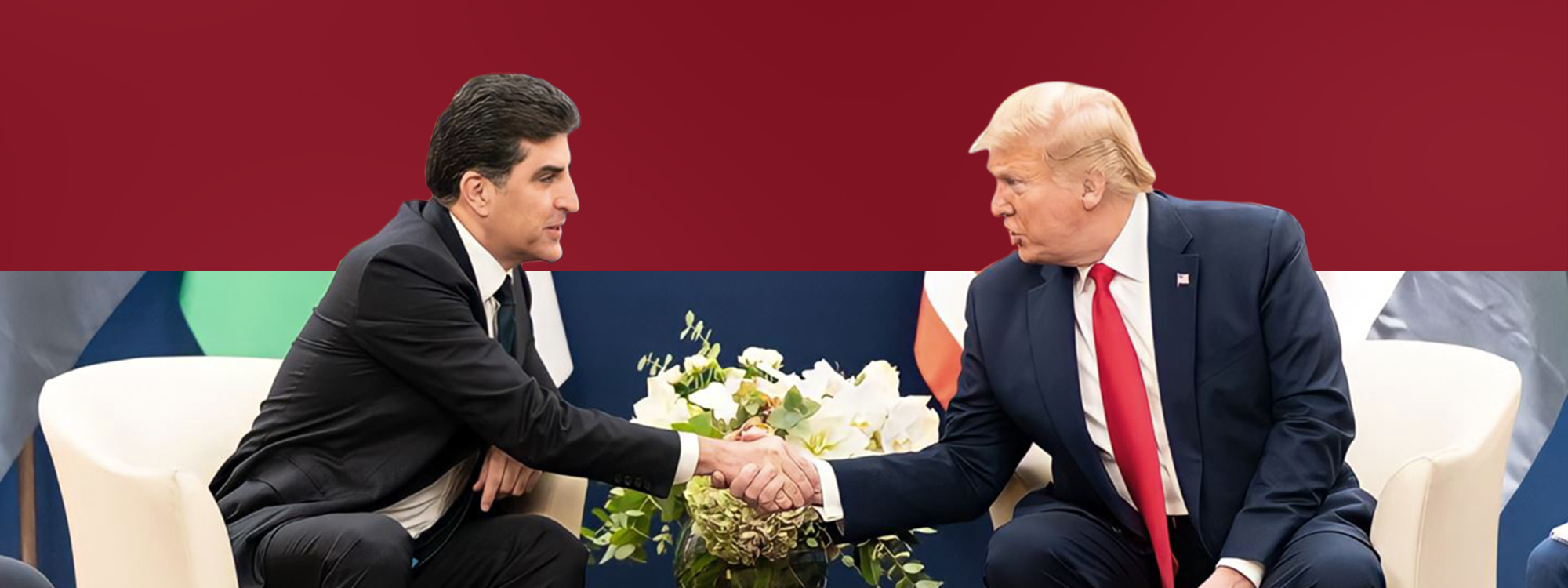 دۆناڵد ترەمپ بە کوردی پیرۆزبایی جەژنی نەورۆز لە نێچیرڤان بارزانی دەکات