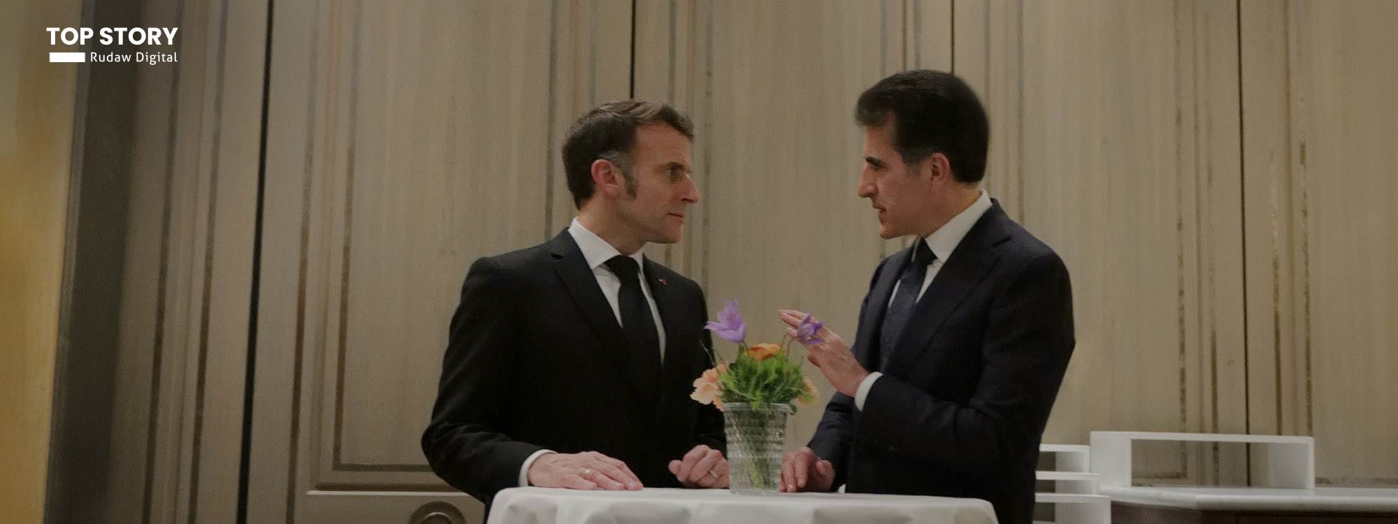 Macron: Êrişa li ser mala Nêçîrvan Barzanî nayê qebûlkirin