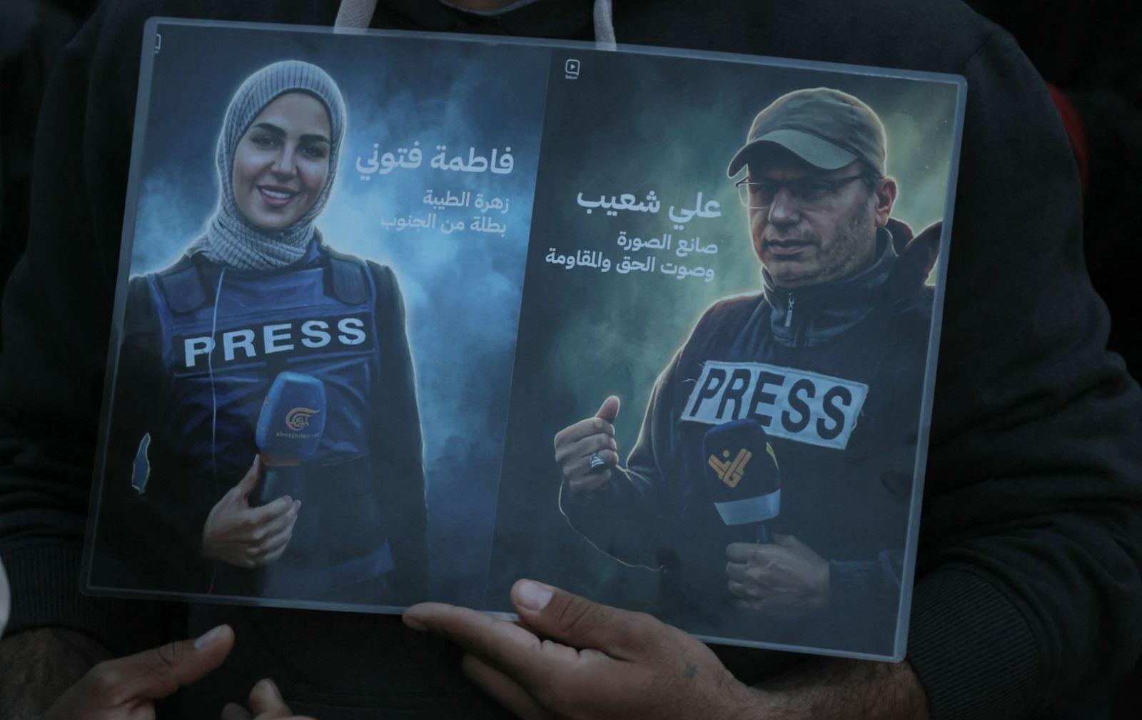 وێنەی دوو لەو رۆژنامەڤانەی لەلایەن ئیسرائیلەوە کوژراون