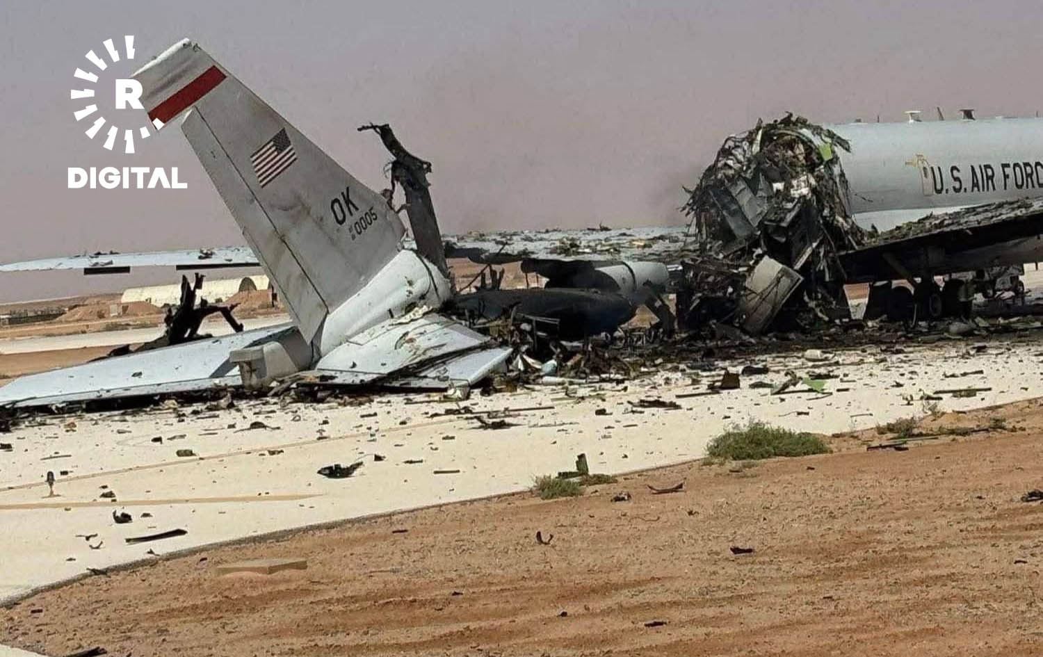 فڕۆکەیەکی تێکشکاوی ئەمریکا لە بنکەی ئاسمانیی "شازادە سوڵتان" لە سعودیە