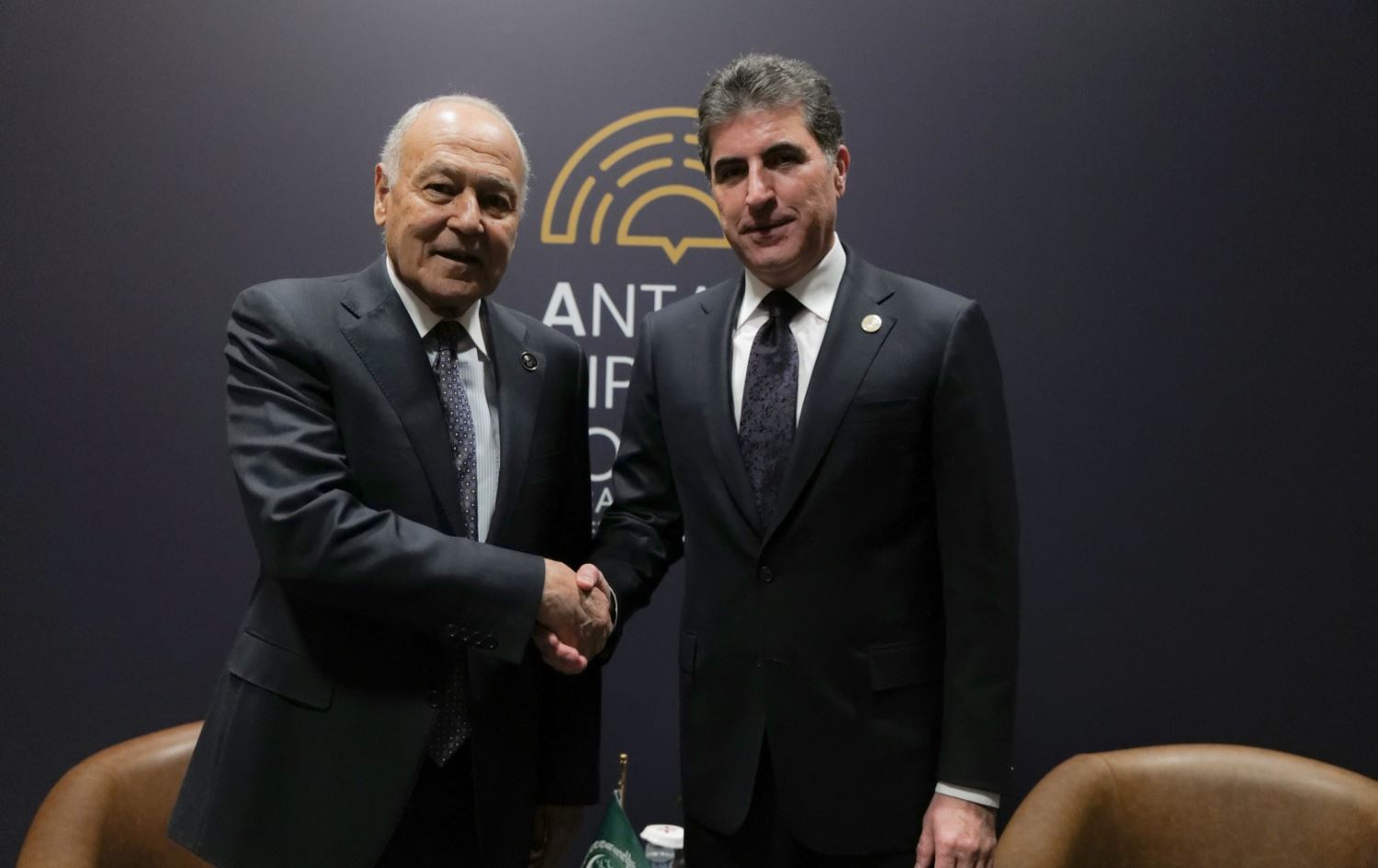 Arap Birliği Genel Sekreteri Ahmed Ebu Geyt (solda) / Foto: Rûdaw