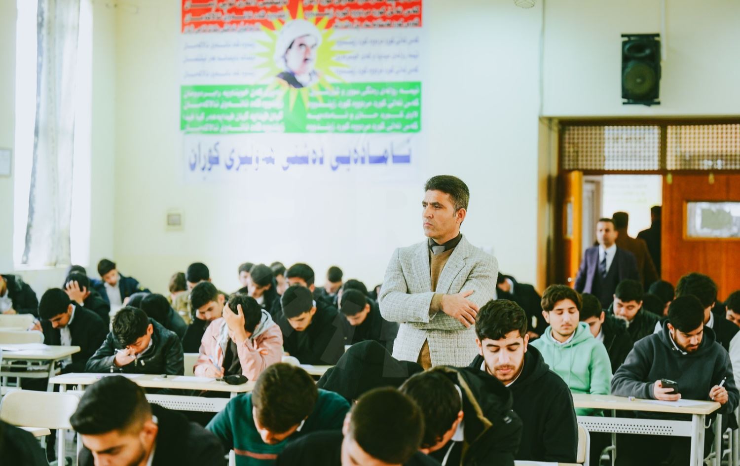 هۆڵی تاقیکردنەوە قوتابخانەیەک. وێنە: بڵند تاهیر-رووداو