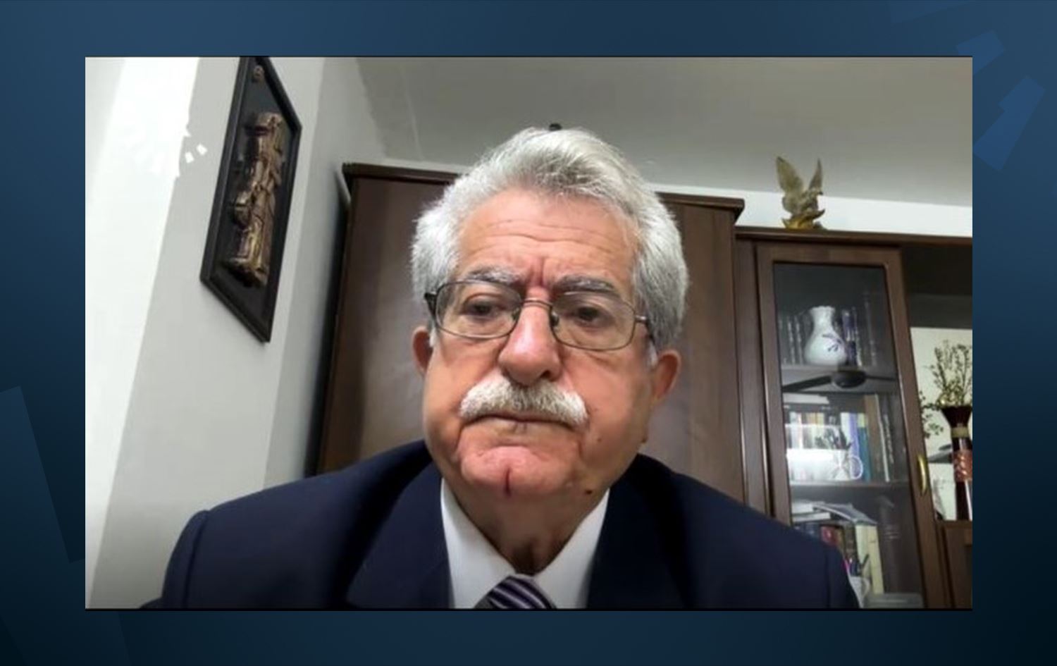 بشير إسحاق سعدي، نائب رئيس المنظمة الآثورية الديمقراطية في مقابلته على شاشة رووداو