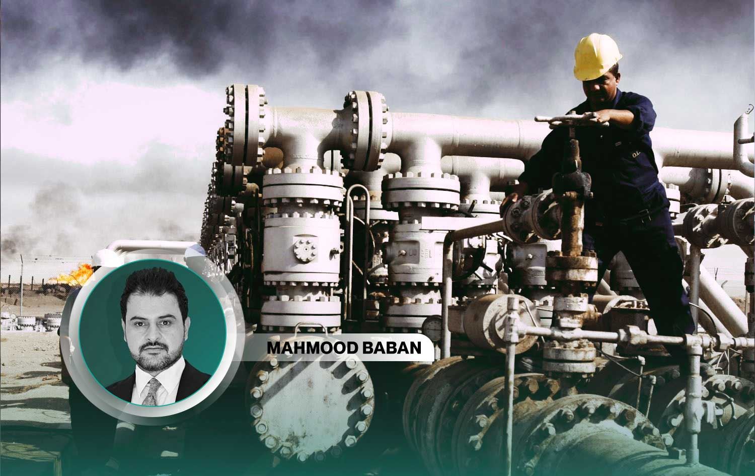 Workers at an oil refinery in Iraq. File photo: AP