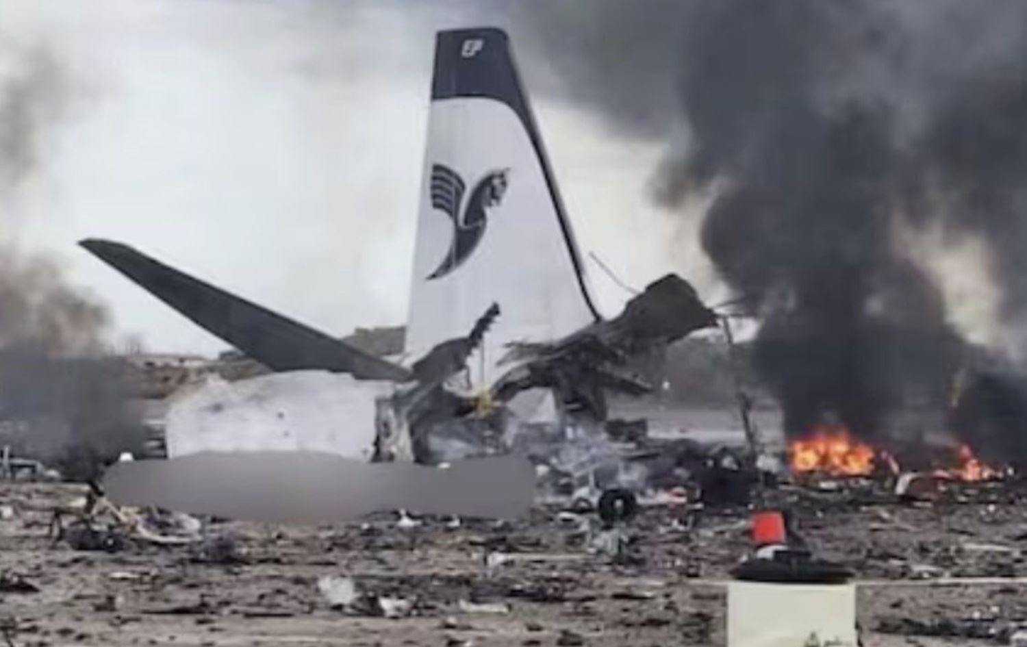 دیمەنێکی فڕۆکەکە دوای بۆردوومان