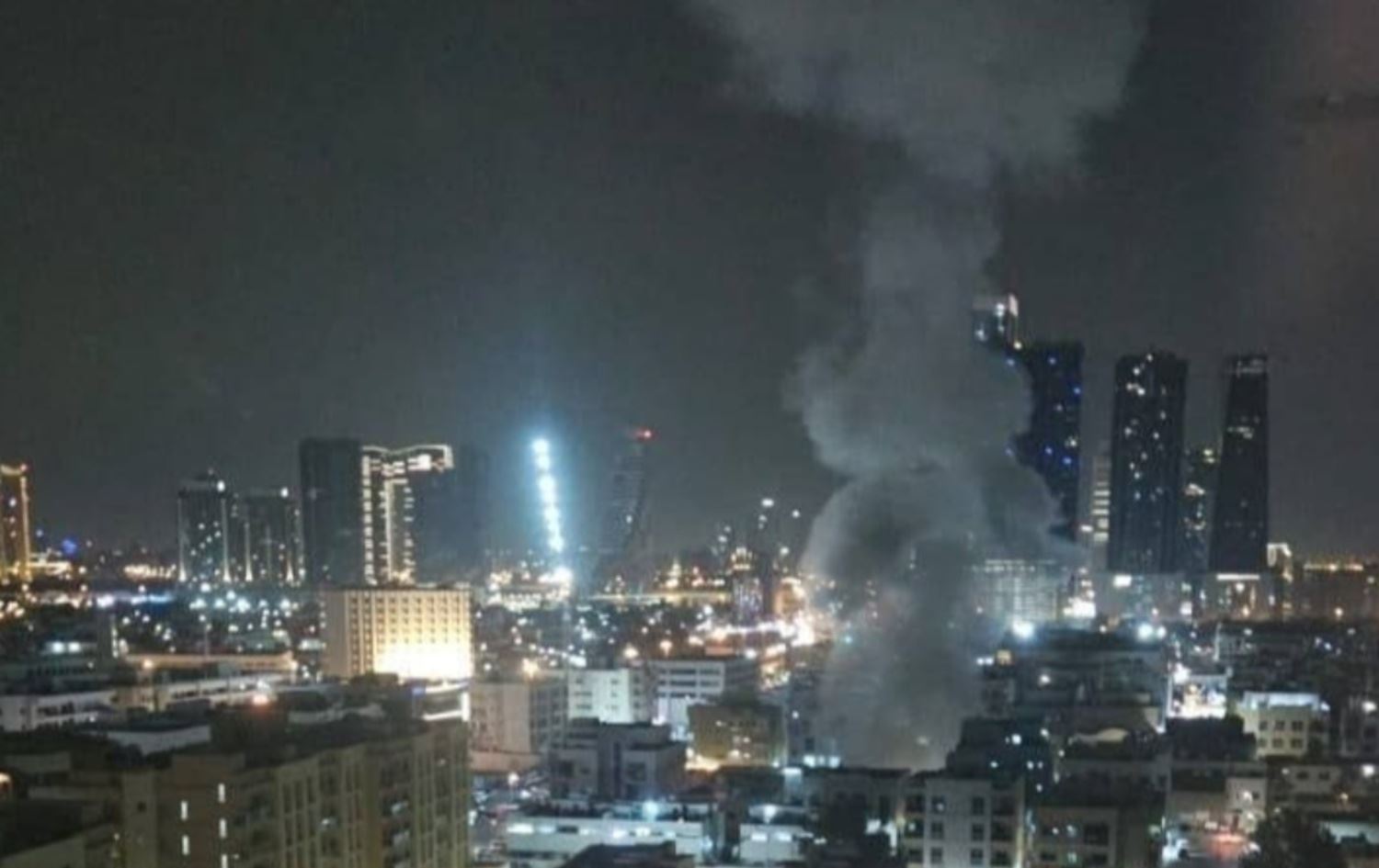 شاریقە.. ئێران بە درۆنێک هێرشی کردە سەر باڵەخانەیەکی کۆمپانیایەکی گەیاندن