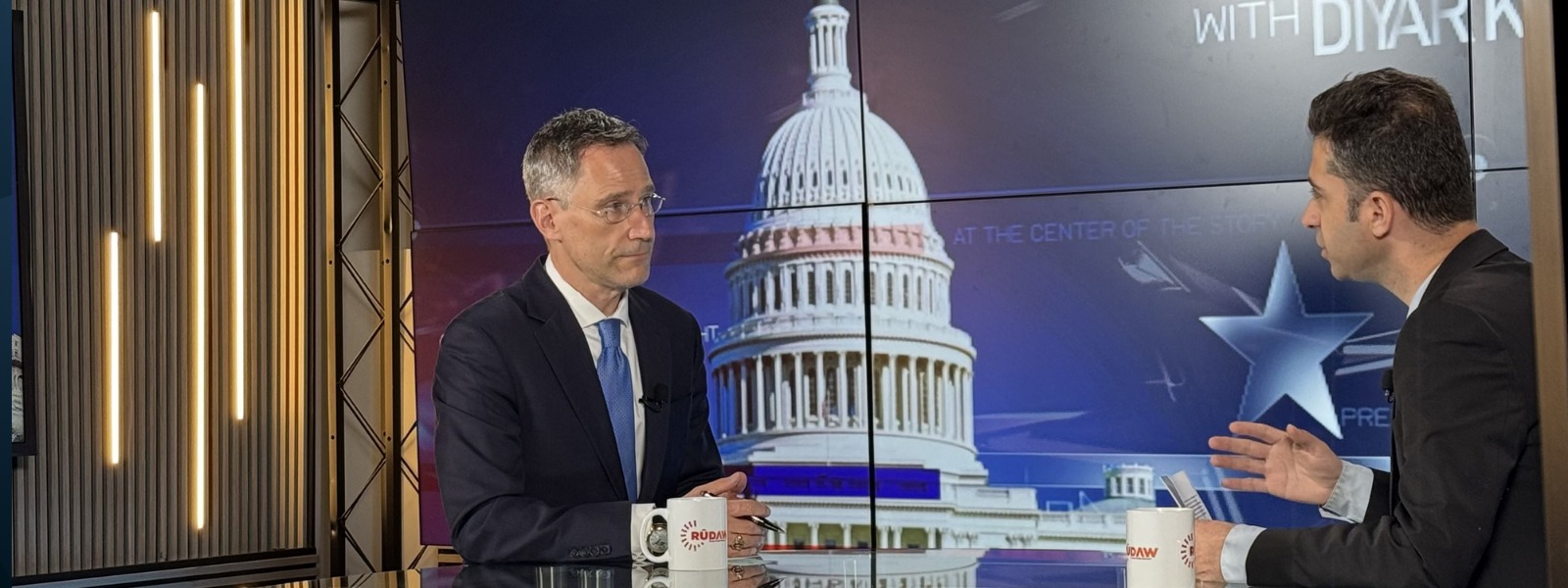 Former US Ambassador to Tunisia Joey Hood, in an interview with Rudaw in Washington D.C. on March 30, 2026: Photo: Rudaw