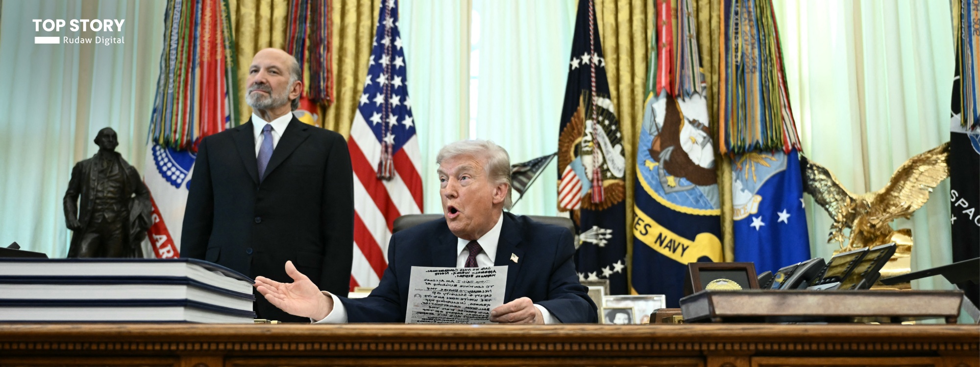 ترەمپ: لەگەڵ قالیباف لە گفتوگۆداین و دەشزانین لە کوێیە