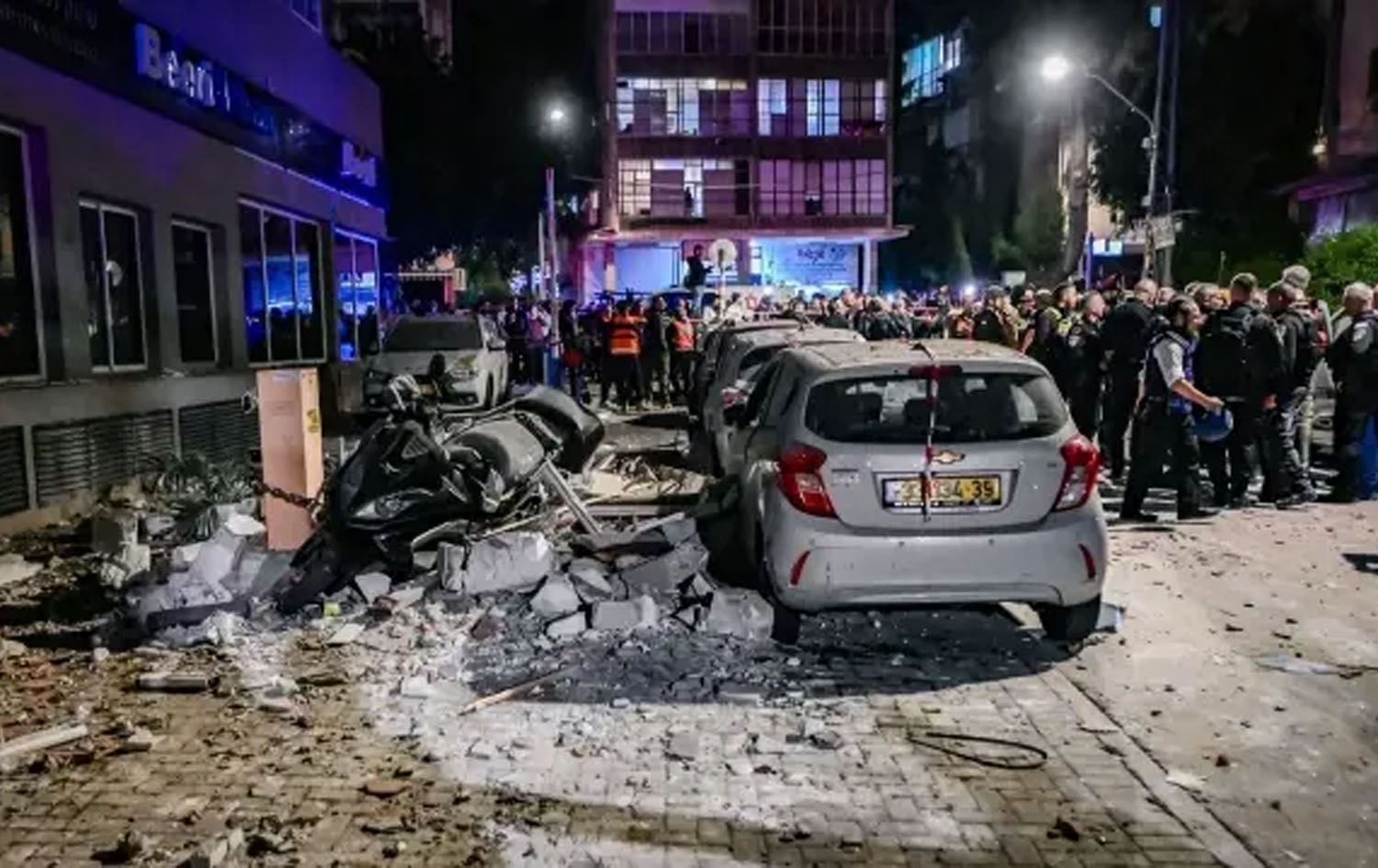 شوێنی بۆردوومانێکی ئێران بۆ سەر ئیسرائیل