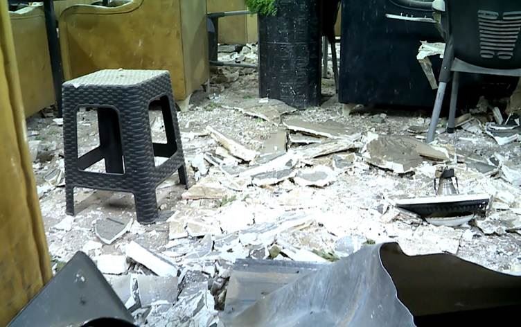 سقوط طائرة مسيّرة على مقهى في أربيل