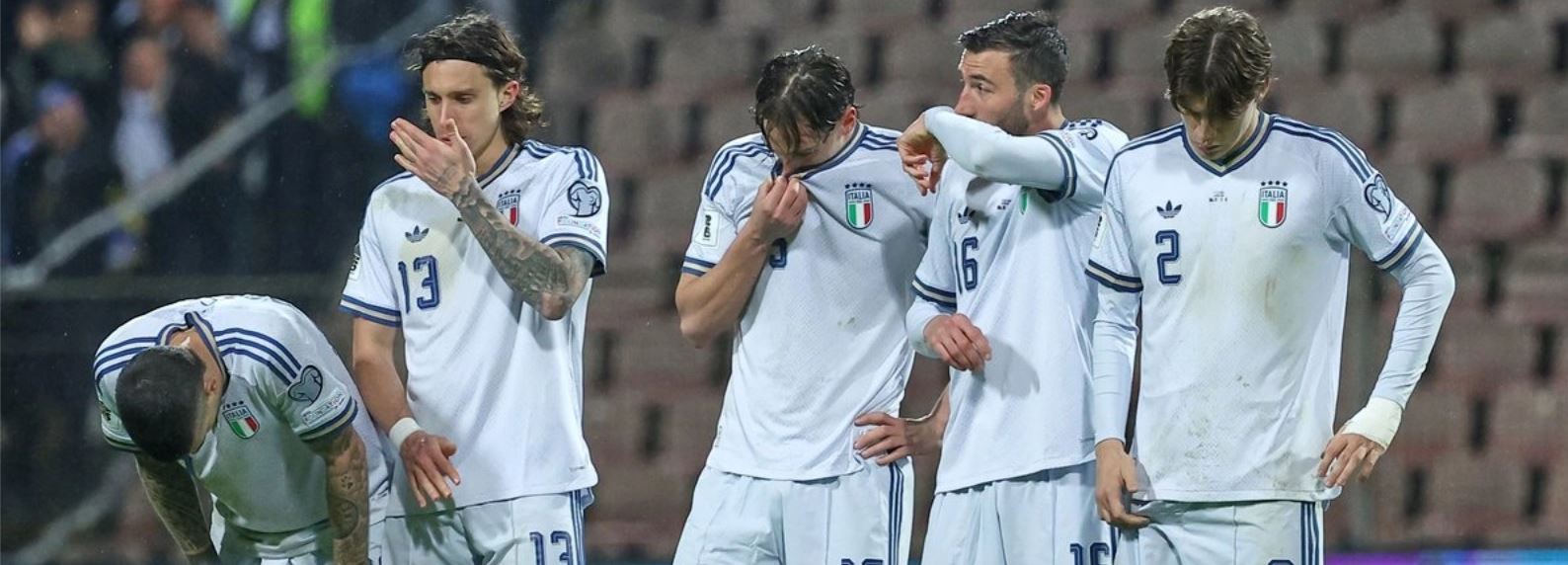 هەڵبژادەی ئیتاڵیا دوای شکست بەرامبەر بۆسنە