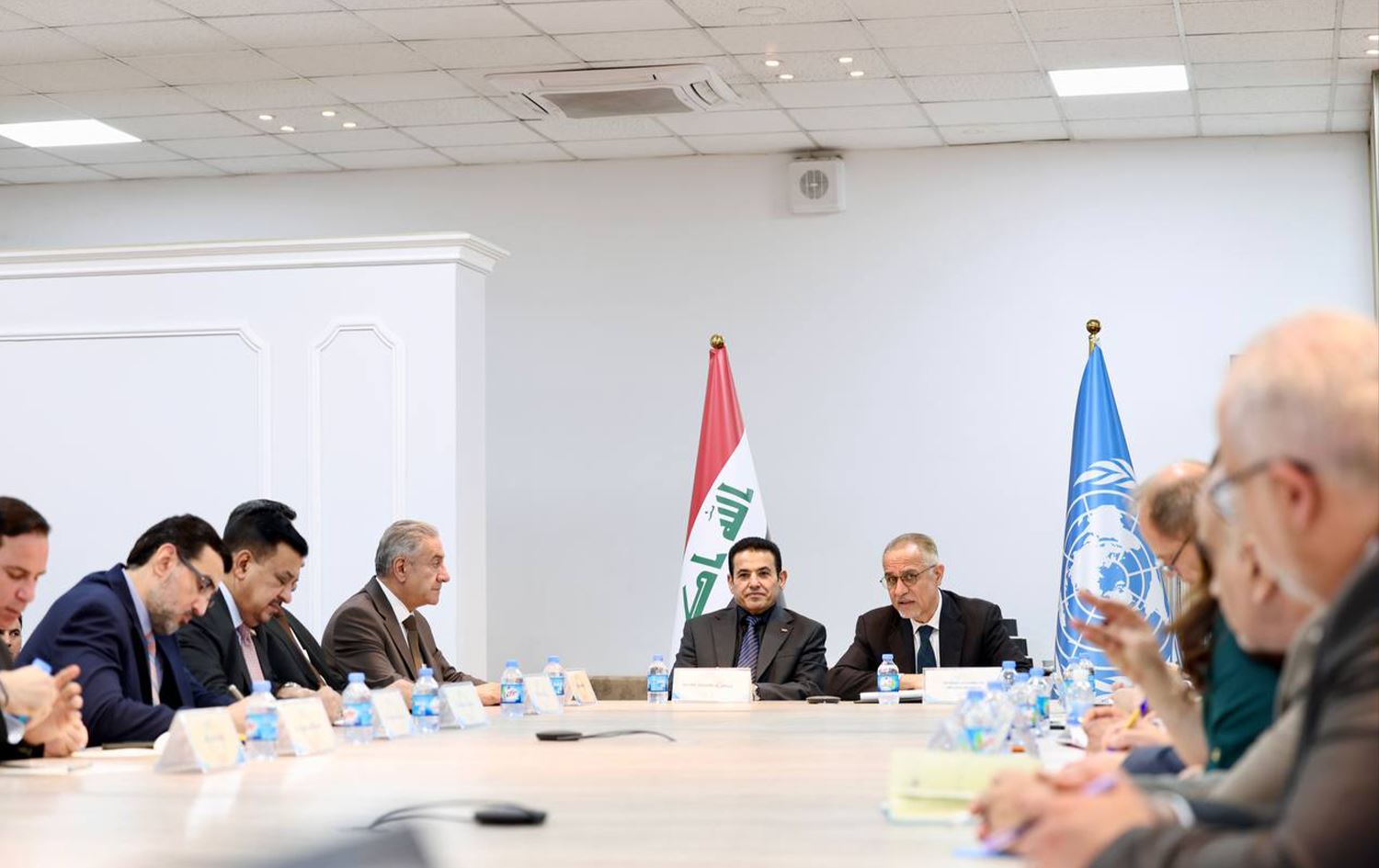 مستشار الأمن القومي في زيارة لمقر الامم المتحدة في بغداد