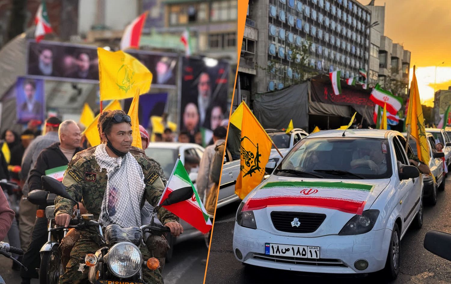 Tahran’a giren Afgan milisleri. / Foto: Fatemiyyun Tugayı telegram kanalı